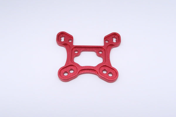 Team Losi Mini 8ight Aluminum Front Shock Tower (Thicker) - 1Pc Set Red