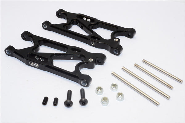 Team Losi Mini 8ight Aluminum Rear Suspension Arm - 1Pr Set Black