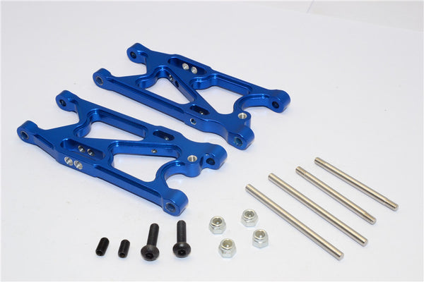 Team Losi Mini 8ight Aluminum Rear Suspension Arm - 1Pr Set Blue