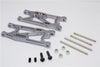 Team Losi Mini 8ight Aluminum Rear Suspension Arm - 1Pr Set Gray Silver