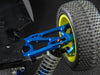 Team Losi Mini 8ight Aluminum Rear Suspension Arm - 1Pr Set Silver