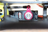 Team Losi Mini 8ight Buggy Aluminum Servo Saver With Steering Link - 1 Set Blue
