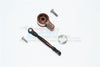 Team Losi Mini 8ight Buggy Aluminum Servo Saver With Steering Link - 1 Set Brown