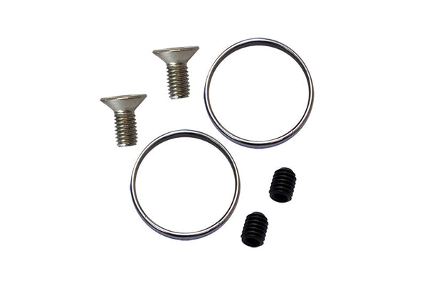 Steel Ring And Screw Replacement For GPM Optional CVD Drive Shaft Item# MAB108FRS For ARRMA 1/10 Big Rock Crew Cab 4X4 AR102711 - 6Pc Set