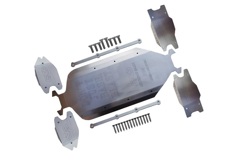 ARRMA 1/5 KRATON EXB ROLLER ARA5208 Stainless Steel Main Chassis With Bumper - 29Pc Set 