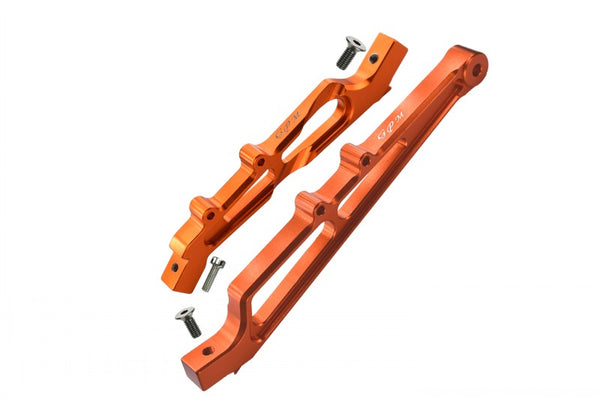 Arrma LIMITLESS / INFRACTION Aluminum Front + Rear Chassis Brace - 2Pc Set Orange