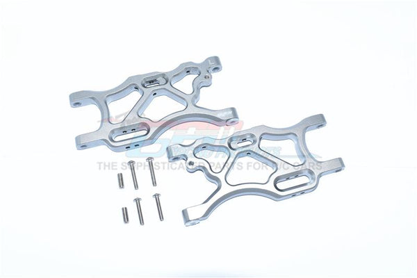 Arrma LIMITLESS / INFRACTION / TYPHON Aluminum Rear Lower Arms - 2Pc Set Gray Silver