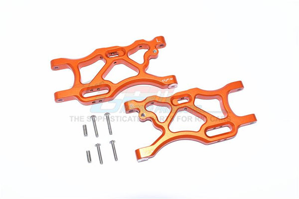 Arrma LIMITLESS / INFRACTION / TYPHON Aluminum Rear Lower Arms - 2Pc Set Orange