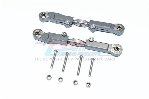 Arrma LIMITLESS / INFRACTION Aluminum+Stainless Steel Rear Upper Arm Tie Rod - 2Pc Set Gray Silver