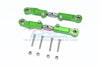 Arrma LIMITLESS / INFRACTION Aluminum+Stainless Steel Rear Upper Arm Tie Rod - 2Pc Set Green