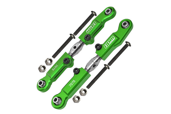 Aluminum 7075-T6 + Stainless Steel Rear Camber Links For Arrma 1:7 LIMITLESS ALL-ROAD / IMITLESS V2 / INFRACTION 6S / INFRACTION 6S V2 / FELONY 6S / 1:8 TYPHON 6S / TYPHON 6S V5 - Green