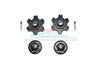 Arrma LIMITLESS All-Road Speed Bash Aluminum Wheel Hex (+6mm) + Wheel Lock - 4Pc Set Black