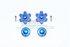 Arrma LIMITLESS All-Road Speed Bash Aluminum Wheel Hex (+6mm) + Wheel Lock - 4Pc Set Blue