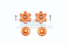 Arrma LIMITLESS All-Road Speed Bash Aluminum Wheel Hex (+6mm) + Wheel Lock - 4Pc Set Orange