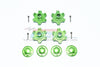 Arrma LIMITLESS All-Road Speed Bash Aluminum Wheel Hex (+6mm) + Wheel Lock - 8Pc Set Green