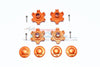 Arrma LIMITLESS All-Road Speed Bash Aluminum Wheel Hex (+6mm) + Wheel Lock - 8Pc Set Orange