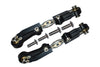 Arrma LIMITLESS / INFRACTION / TYPHON Aluminum + Stainless Steel Adjustable Front Steering Tie Rod - 2Pc Set Black