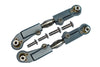 Arrma LIMITLESS / INFRACTION / TYPHON Aluminum + Stainless Steel Adjustable Front Steering Tie Rod - 2Pc Set Gray Silver