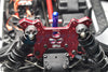 Aluminum 7075-T6 Front Damper Plate For Arrma 1:7 FIRETEAM 6S / 1:8 OUTCAST 6S / 1:8 KRATON EXB Roller- 1Pc Set Red