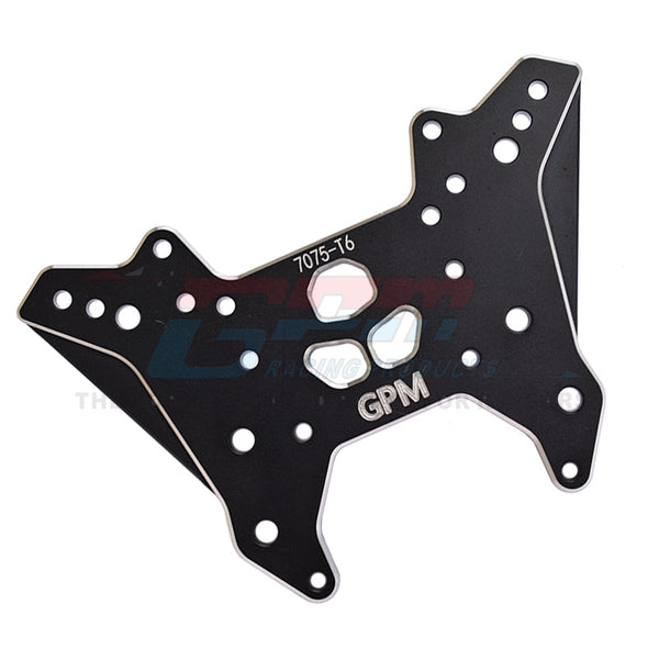 Aluminum 7075-T6 Front Damper Plate For Arrma 1:7 FIRETEAM 6S / 1:8 OUTCAST 6S / 1:8 KRATON EXB Roller- 1Pc Set Black