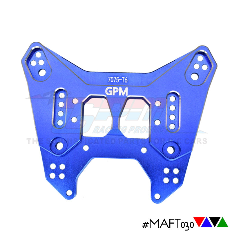 Aluminum 7075-T6 Rear Damper Plate For Arrma 1:7 FIRETEAM 6S BLX / 1:7 MOJAVE 6S BLX - 1Pc Set Blue