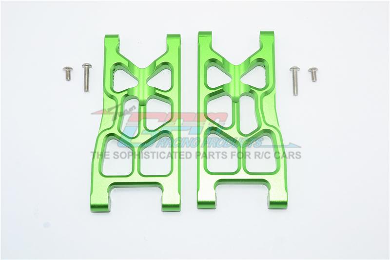 Arrma Granite 4x4 Mega Monster Truck Aluminum Rear Lower Arms -6Pc Set Green