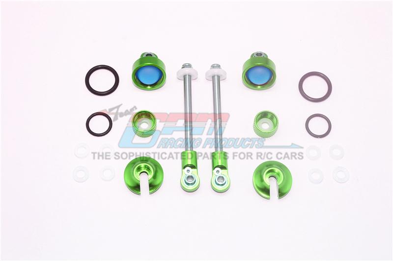 Alloy Full Damper Rebuild Kit For GPM Optional Front Shocks Item# MAG102F For Arrma Granite 4X4 / Big Rock Crew Cab 4X4 - 1 Set Green