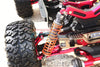 Arrma Granite 4X4 / Big Rock Crew Cab 4X4 Aluminum Rear Heavy-Duty Adjustable Damper (115mm) - 1Pr Set Orange