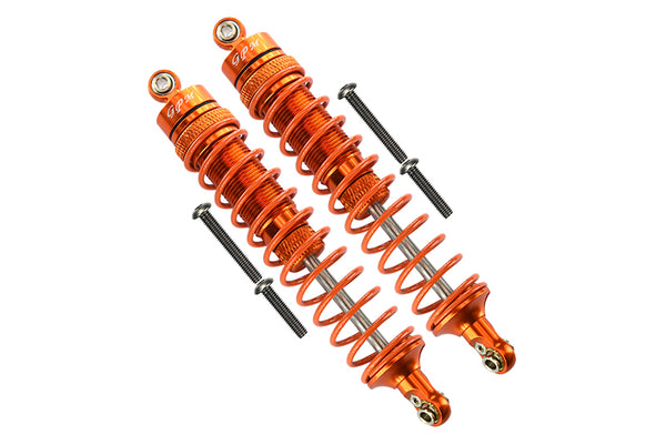 Arrma Granite 4X4 / Big Rock Crew Cab 4X4 Aluminum Rear Heavy-Duty Adjustable Damper (115mm) - 1Pr Set Orange