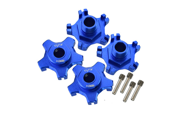 Arrma 1/7 INFRACTION 6S BLX / INFRACTION V2 6S BLX Aluminum Wheel Hex (+6mm) - 4Pc Set Blue