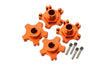 Arrma 1/7 INFRACTION 6S BLX / INFRACTION V2 6S BLX Aluminum Wheel Hex (+6mm) - 4Pc Set Orange