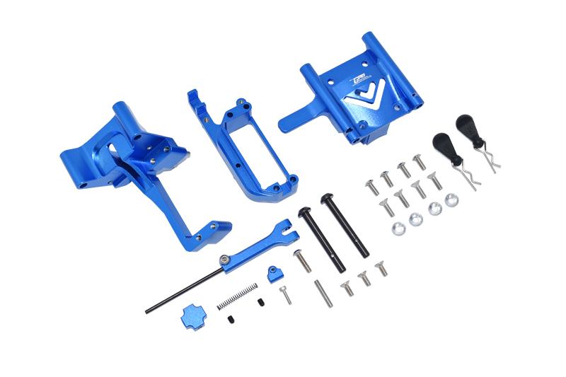 Arrma 1/7 Infraction V2 6S BLX ARA7615V2 Aluminum Handbrake Kit + Center Differential Cover - 31Pc Set Blue