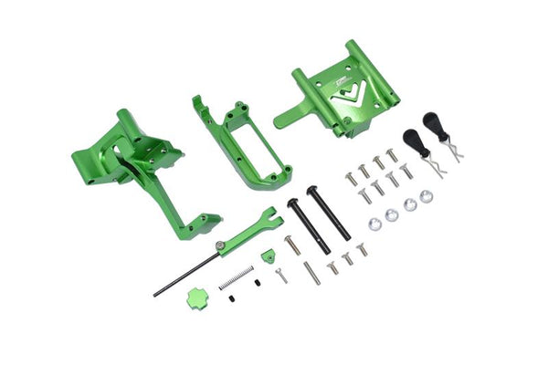 Arrma 1/7 Infraction V2 6S BLX ARA7615V2 Aluminum Handbrake Kit + Center Differential Cover - 31Pc Set Green