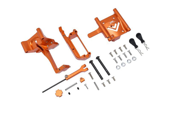 Arrma 1/7 Infraction V2 6S BLX ARA7615V2 Aluminum Handbrake Kit + Center Differential Cover - 31Pc Set Orange