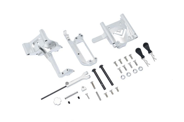 Arrma 1/7 Infraction V2 6S BLX ARA7615V2 Aluminum Handbrake Kit + Center Differential Cover - 31Pc Set Silver