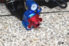 Arrma INFRACTION 6S BLX Aluminum Wheel Hex (+6mm) + Wheel Lock - 4Pc Set Blue