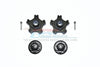 Arrma INFRACTION 6S BLX Aluminum Wheel Hex (+6mm) + Wheel Lock - 4Pc Set Black