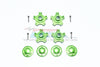 Arrma INFRACTION 6S BLX Aluminum Wheel Hex (+6mm) + Wheel Lock - 8Pc Set Green