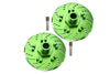 Arrma 1/7 INFRACTION 6S BLX / INFRACTION V2 6S BLX Aluminum +6mm Hex With Brake Disk With Silver Lining - 2Pc Set Green