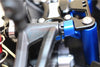 Aluminium Rear Arm Bulk For Front Upper Arms For 1:8 Arrma KRATON 6S / OUTCAST 6S / NOTORIOUS 6S / TYPHON 6S / TALION 6S / KRATON 6S V5 / NOTORIOUS 6S V5 / 1:10 SENTON 6S - 1Pc Set Blue