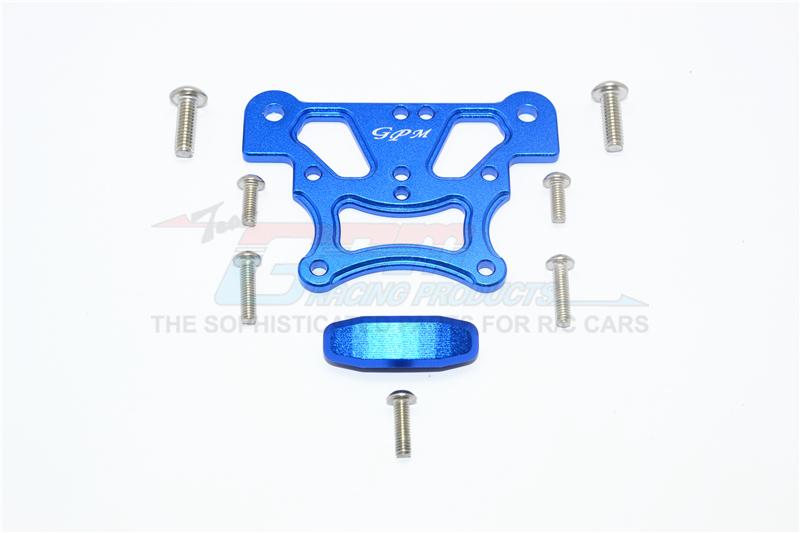 Arrma Kraton 6S BLX (AR106005/106015/106018) Aluminum Front Top Plate - 1 Set Blue