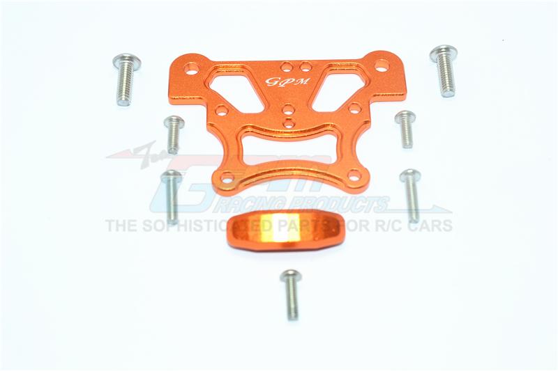 Arrma Kraton 6S BLX (AR106005/106015/106018) Aluminum Front Top Plate - 1 Set Orange