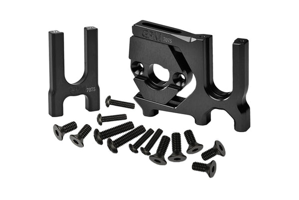 Aluminum 7075 Center Diff Mount (Front+Rear) + Sliding Motor Mount For Arrma 1:8 KRATON / OUTCAST / TALION / TYPHON / NOTORIOUS / KRATON EXB / TYPHON TLR / 1:7 INFRACTION / LIMITLESS / MOJAVE - Black