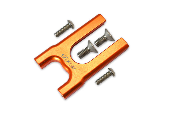 Aluminum Center Diff Mount (Front) For Arrma 1:8 KRATON / OUTCAST / NOTORIOUS / TYPHON / TALION / KRATON V5 / NOTORIOUS V5 / INFRACTION / INFRACTION V2 / LIMITLESS Upgrades - 1Pc Set Orange