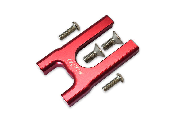 Aluminum Center Diff Mount (Front) For Arrma 1:8 KRATON / OUTCAST / NOTORIOUS / TYPHON / TALION / KRATON V5 / NOTORIOUS V5 / INFRACTION / INFRACTION V2 / LIMITLESS Upgrades - 1Pc Set Red