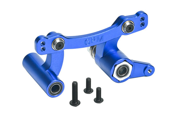 Aluminum 7075 Front Steering Assembly For Arrma 1:8 KRATON / OUTCAST / TALION / TYPHON / NOTORIOUS / 1:7 INFRACTION / LIMITLESS / MOJAVE / FIRETEAM / BIG ROCK / FELONY 6S Upgrade Parts - Blue