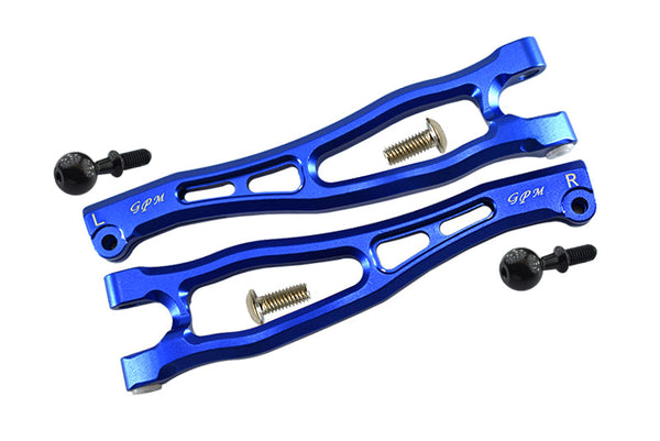 Aluminum Front Upper Arms For Arrma 1:8 KRATON 6S / OUTCAST 6S / NOTORIOUS 6S / KRATON 6S V5 / NOTORIOUS 6S V5 Upgrades - Blue