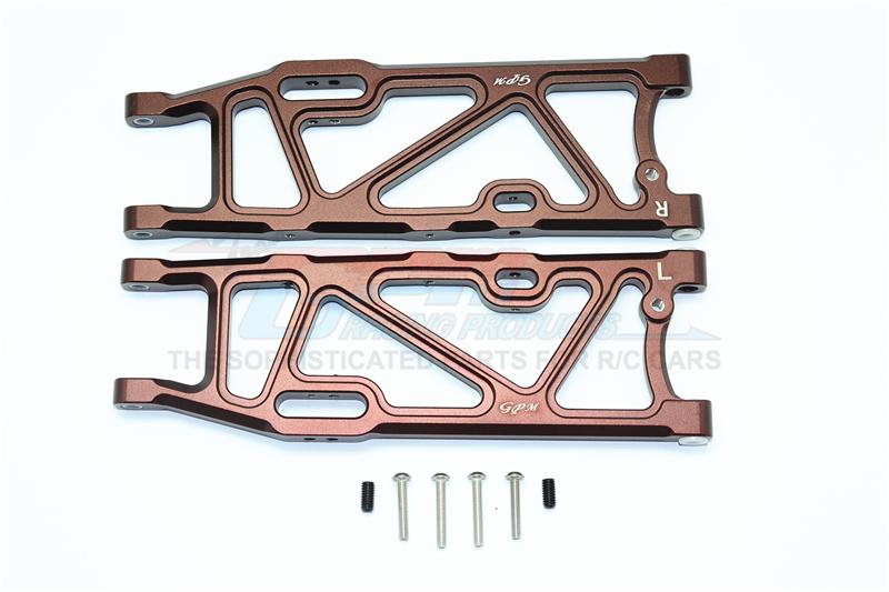 Arrma Kraton 6S BLX (AR106005/106015/106018) Aluminum Rear Lower Arms - 1Pr Set Brown