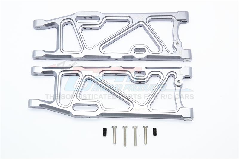 Arrma Kraton 6S BLX (AR106005/106015/106018) Aluminum Rear Lower Arms - 1Pr Set Gray Silver