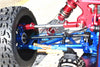 Aluminum 7075-T6 + Stainless Steel Rear Camber Links For Arrma 1:8 KRATON 6S / OUTCAST 6S / TALION 6S / NOTORIOUS 6S / KRATON EXB / KRATON 6S V5 / NOTORIOUS 6S V5 / 1:7 FIRETEAM 6S Upgrades - Blue